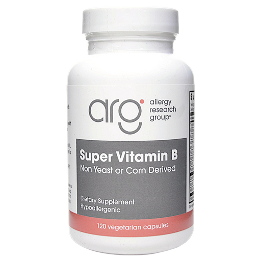 Allergy Research Group Super B Complex, 120 capsules, front of bottle