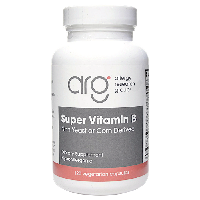 Allergy Research Group Super B Complex, 120 capsules, front of bottle