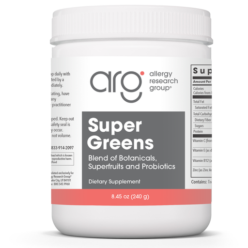 Allergy Research Group Super Greens, 8.45 oz, front of jar