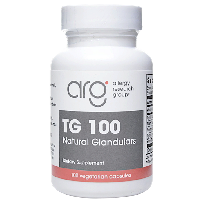 Allergy Research Group TG 100, 100 capsules, front of bottle