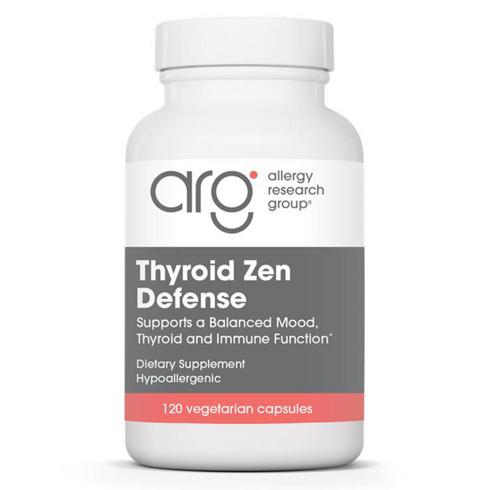 Allergy Research Group Thyroid Zen Defense, 120 capsules, front of bottle