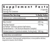 Allergy Research Group Thyroid Zen Defense 120 capsules supplement facts label