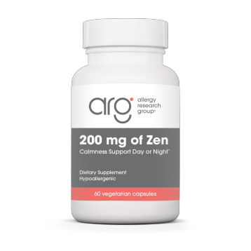 Allergy Research Group Zen 200 mg, 60 vegetable capsules, front of bottle