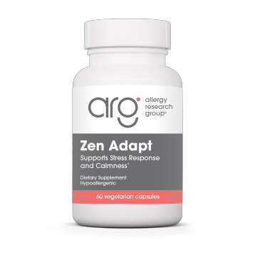 Allergy Research Group Zen Adapt with Sensoril, 60 vegetable capsules, front of bottle