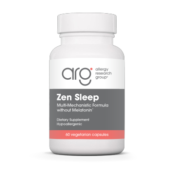 Allergy Research Group Zen Sleep with P5P and 5-HTP, 60 vegetable capsules, front of bottle
