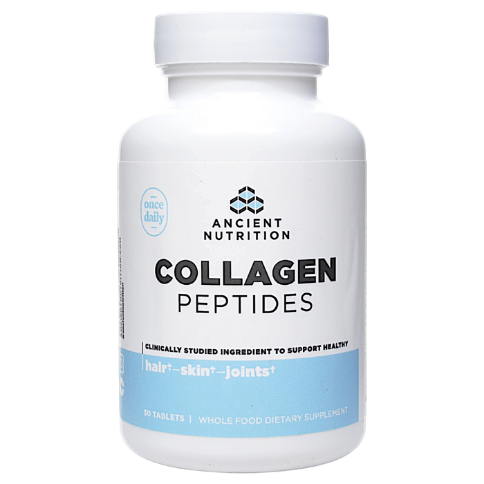 Ancient Nutrition Collagen Peptides, 30 tablets, front of bottle