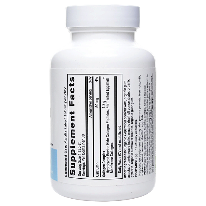 Ancient Nutrition Collagen Peptides 30 tablets supplement facts label