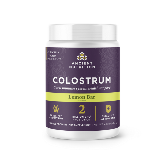 Ancient Nutrition Colostrum Powder Lemon Bar Flavor