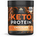 Ancient Nutrition Keto Protein Chocolate, 17 servings, front of jar