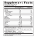 Ancient Nutrition Multi Protein Plant-Based Chocolate 15 servings supplement facts label