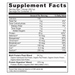 Ancient Nutrition Multi Protein Plant-Based Vanilla 15 servings supplement facts label