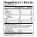 Ancient Nutrition Multi Protein + Creatine Dark Chocolate 15 servings supplement facts label