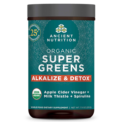 Ancient Nutrition, Organic SuperGreens Alkalize & Detox 213 grams