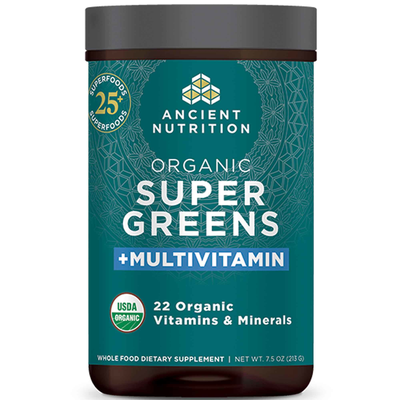 Ancient Nutrition, Organic SuperGreens + Multivitamin 7.5 oz