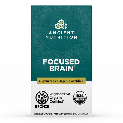 Ancient Nutrition Regenerative Organic Certified Focused Brain 90 capsules