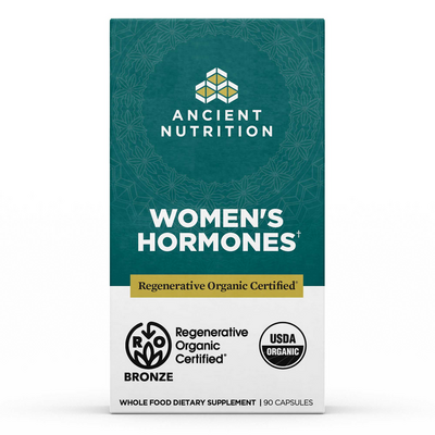 Ancient Nutrition Regenerative Organic Certified Women's Hormones, 90 capsules, front of box