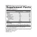 Ancient Nutrition Whey Protein Chocolate Peanut Butter 21.5 oz supplement facts label