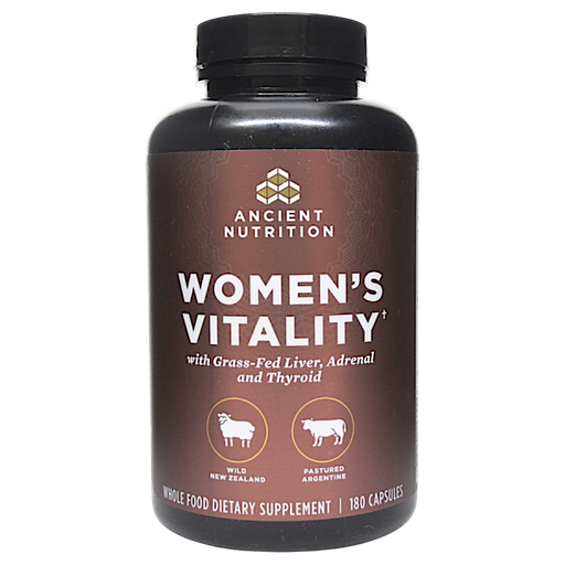 Ancient Nutrition Women's Vitality, 180 capsules, front of bottle