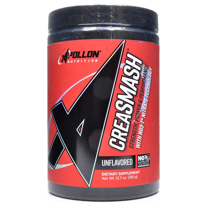 Apollon Nutrition CreaSMASH Creatine Nitrate, 12.7 oz, front of canister