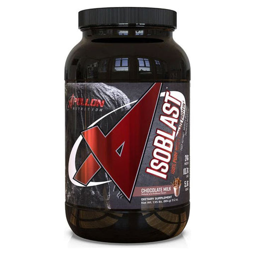 Apollon Nutrition IsoBlast Chocolate Milk, 26 servings, front of jar