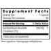 Supplement facts label for Saccharomyces Boulardii with serving size and container details.
