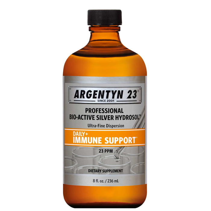 Argentyn 23 Bio-Active Silver Hydrosol Daily+ Immune Support 23 ppm, 8 fl oz, front of bottle