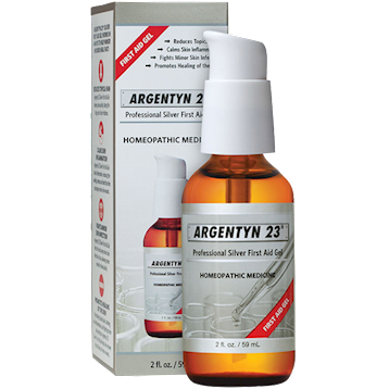 Argentyn 23 Professional First Aid Gel, 2 oz, front of pump bottle with box