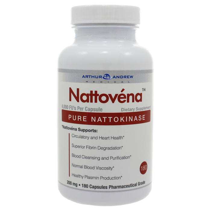 Arthur Andrew Medical Nattovéna, 180 capsules, front of bottle