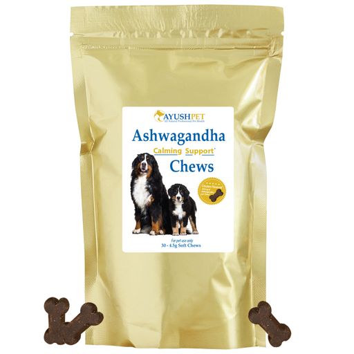 Ayush Herbs Ashwagandha Chews, 30 soft chews, front of pouch