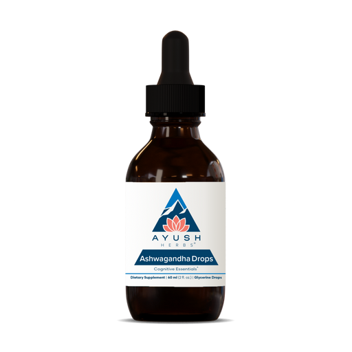 Ayush Herbs Ashwagandha Drops, 2 fl oz, front of bottle