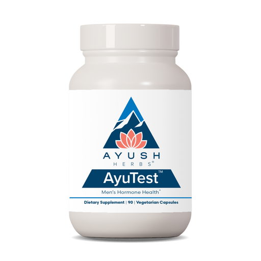 Ayush Herbs Ayu-Test Male Support, 90 capsules, front of bottle