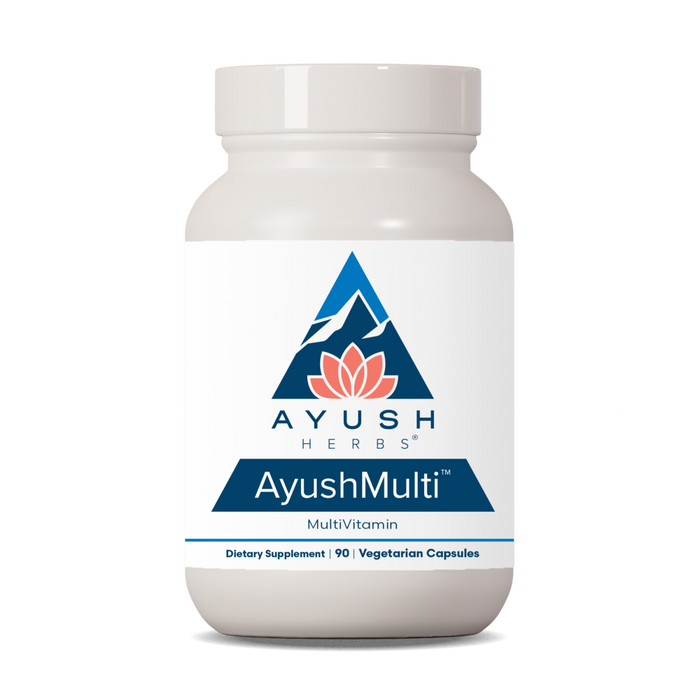 Ayush Herbs AyushMulti, 90 capsules, front of bottle
