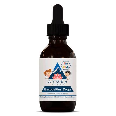 Ayush Herbs BacopaPlus Kids Drops, 60 mL, front of bottle