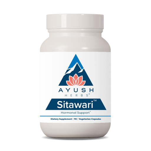 Ayush Herbs Sitawari, 90 capsules, front of bottle