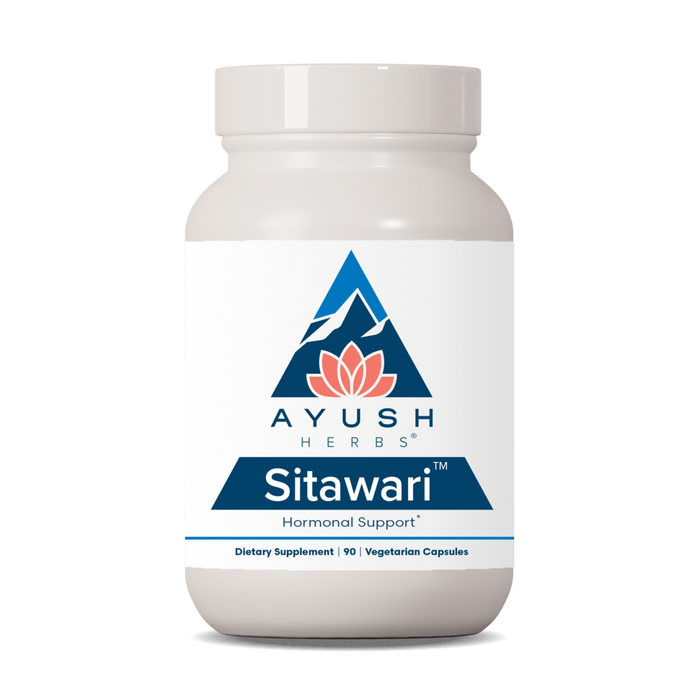 Ayush Herbs Sitawari, 90 capsules, front of bottle