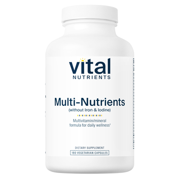 Vital Nutrients, Multi-Nutrients (without Iron & Iodine) 180 caps