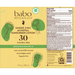 Babo Botanicals Clear Zinc Sunscreen SPF 30, Unscented 3 fl oz full label