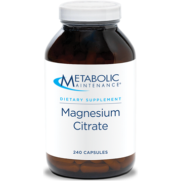 Magnesium Citrate 240 caps by Metabolic Maintenance