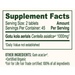 Banyan Botanicals Gotu Kola Supplement Facts