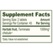 Banyan Botanicals Haritaki Tablets Supplement Facts