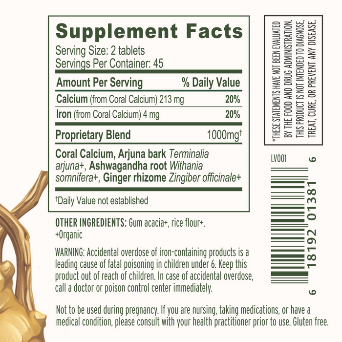 Banyan Botanicals Healthy Bones Supplement Facts