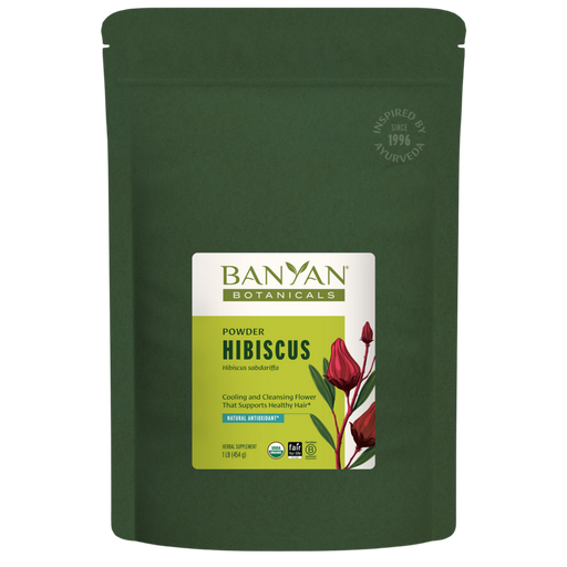 Banyan Botanicals Organic Hibiscus Powder, 454 g, front of bag