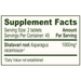 Banyan Botanicals Organic Shatavari Root 90 tablets supplement facts label