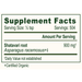Banyan Botanicals Organic Shatavari Root Powder Supplement Facts