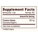Banyan Botanicals Organic Turmeric Root Powder Supplement Facts
