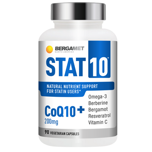 Bergamet Stat10 CoQ10+, 90 capsules, front of bottle