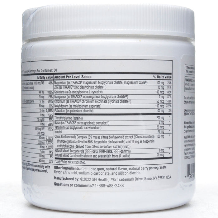 Product label image of VitaSpectrum Powder Berry-Pomegranate 165 g by Klaire Labs/SFI Health
