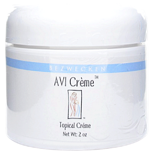 Bezwecken Avi Topical Creme, 2 oz, front of jar