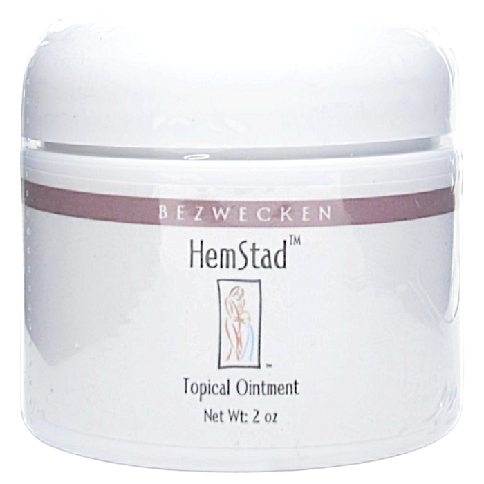 Bezwecken Hemstad Topical Ointment, 2 oz, front of jar