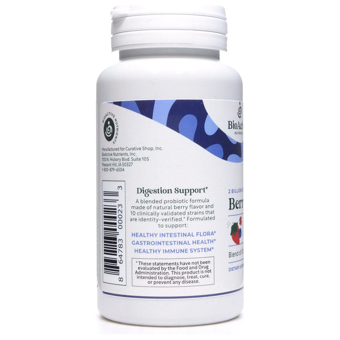 BioActive Nutrients Berry Biotic 60 chewable tablets suggested use label